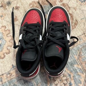 Kids Black and Red Air Jordan Sneakers